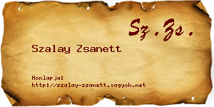 Szalay Zsanett névjegykártya